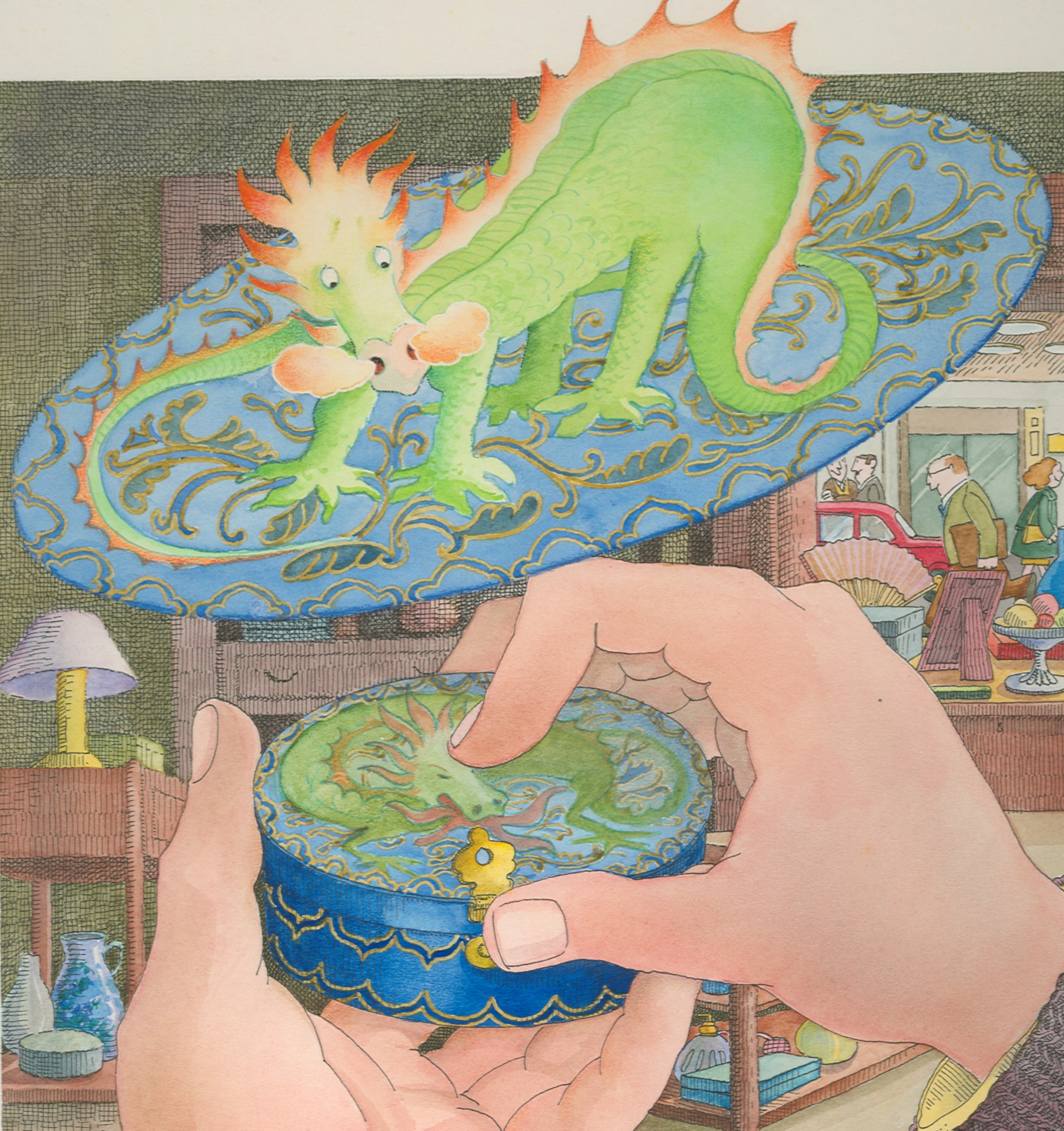 Ilustración de Los dragones de Ógar