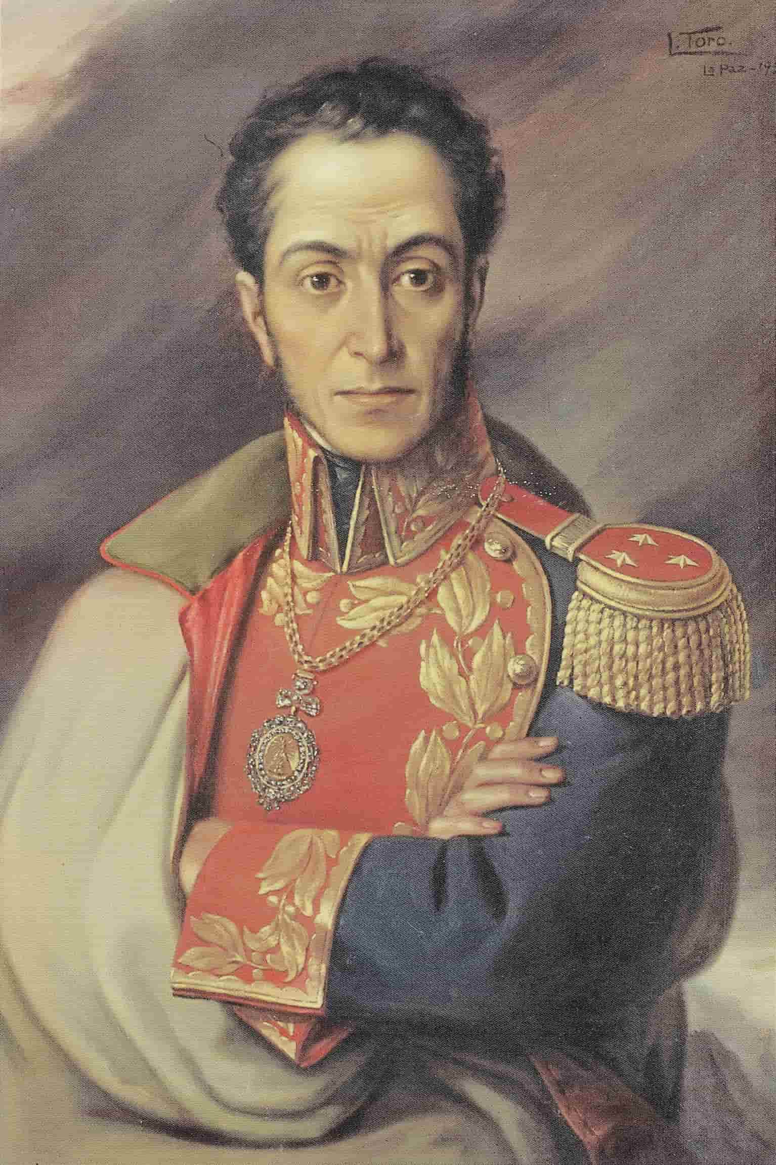 Retrato de Simón Bolívar